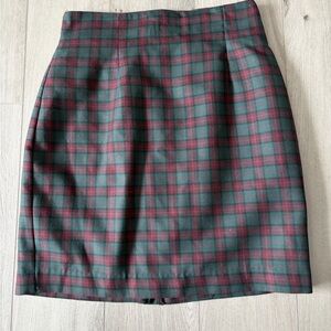 Vintage Evidence Plaid Skirt size Small